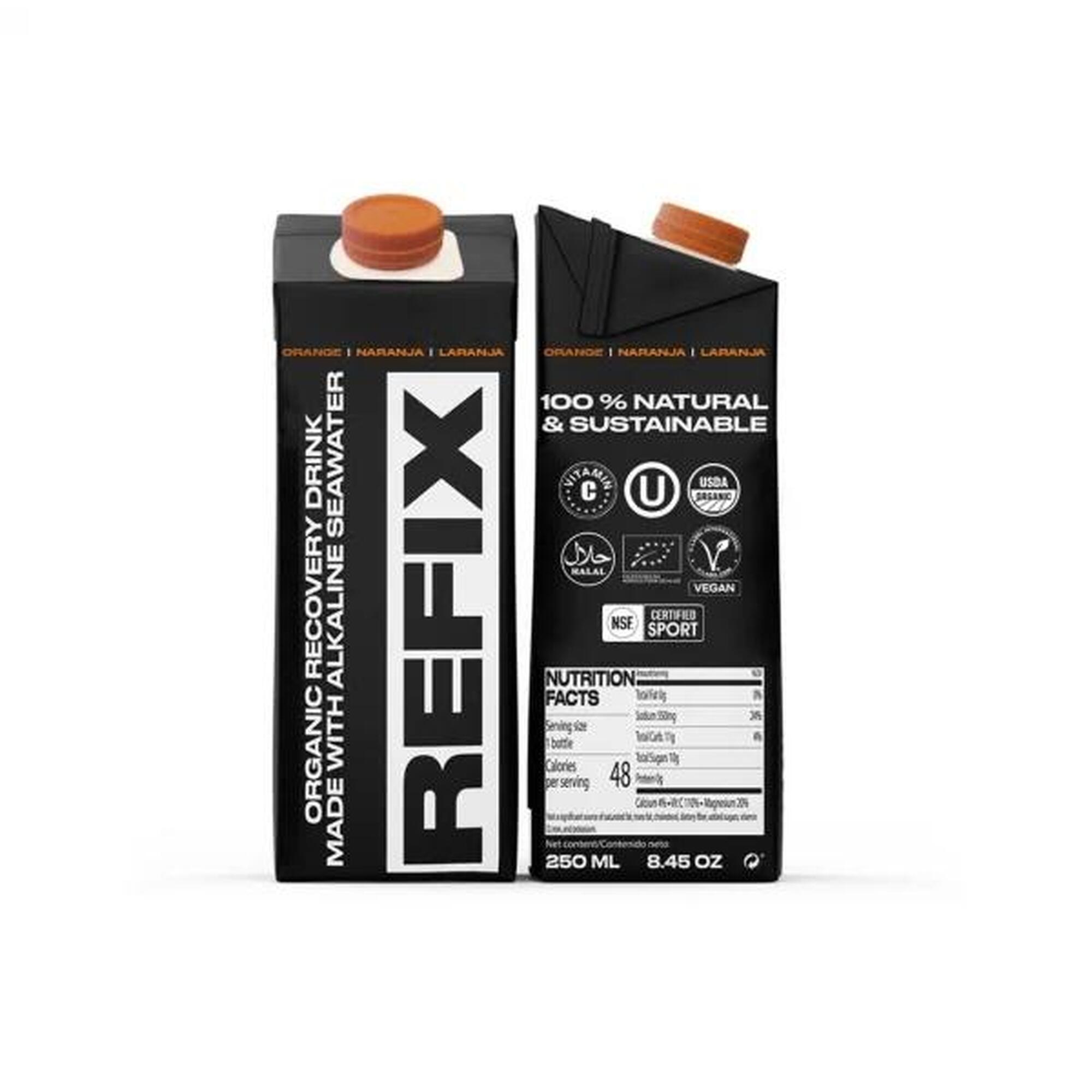 Bautura organica pentru refacere cu portocale, Refix, 250 ml