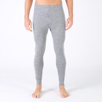 Atlas - Męskie Leginsy z 100% Wełny Merino (195 g/m²) S, Szary
