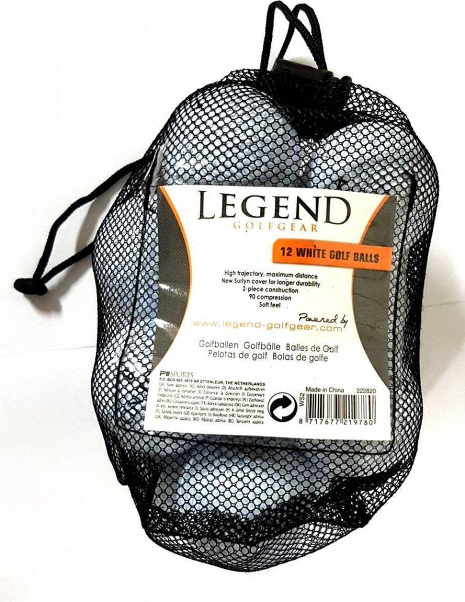 Legend Distance Golfballen - Wit - 12 Stuks 1/2