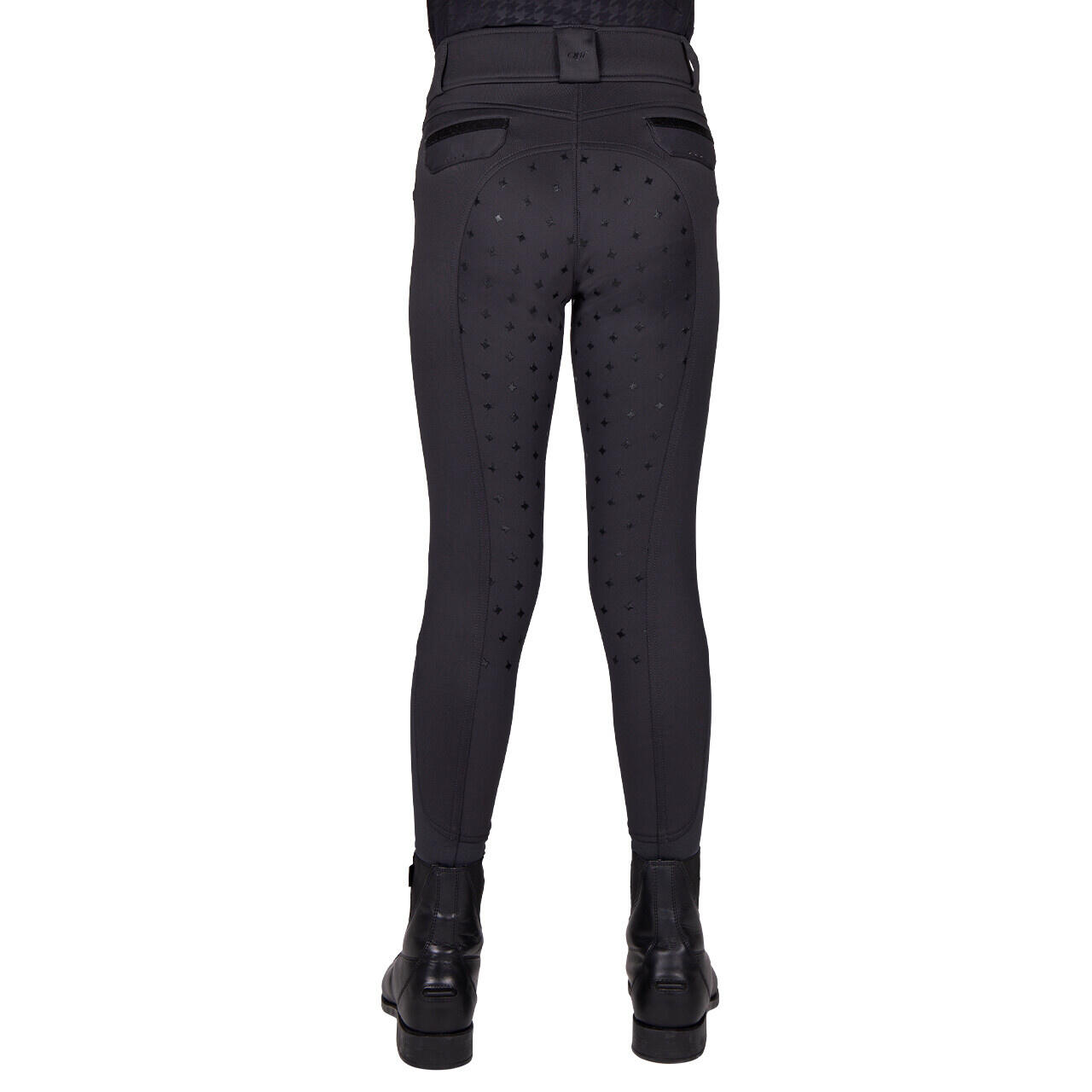QHP Rijbroek Fayen Junior Full Grip - Ash 3/3