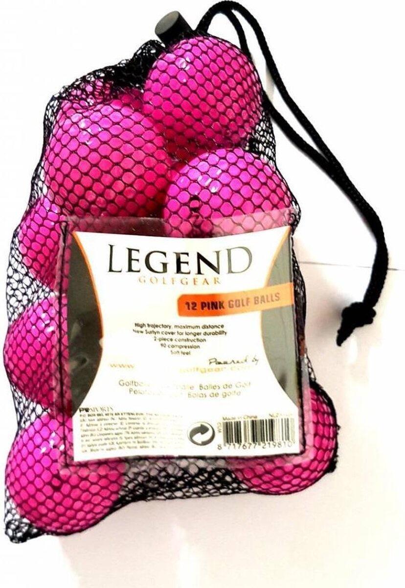 Legend Distance Golfballen - Roze - 12 Stuks 1/2