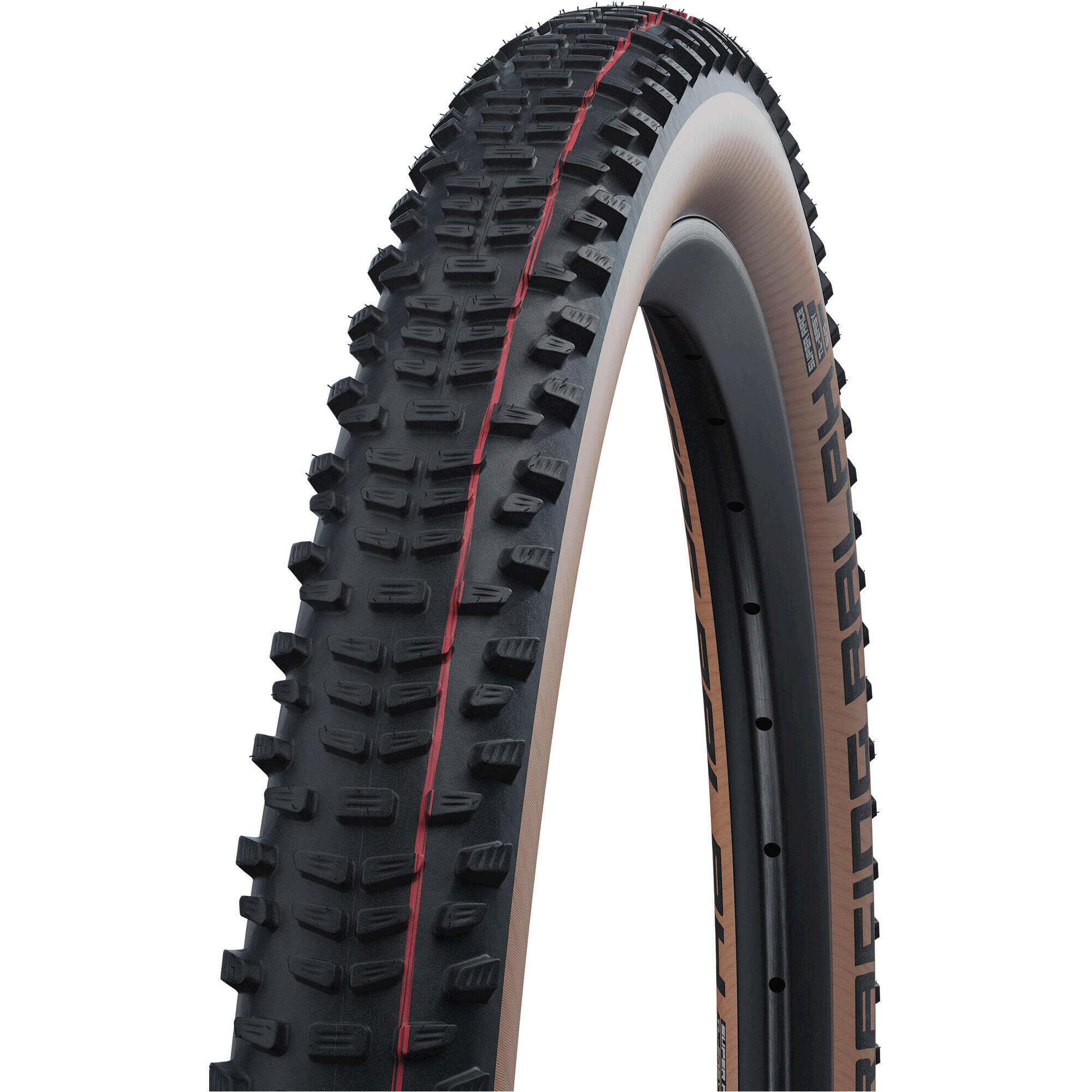 Schwalbe - Mtb - Pneu Vélo Racing Ralph Rear Super Race - Addix Speed Evolution Line - Pneu - Beige|kaki|noir - 57-622 - Decathlon