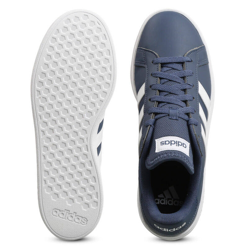 Adidas GRAND COURT BASE 2. Men Tennis Shoes Blue -  4