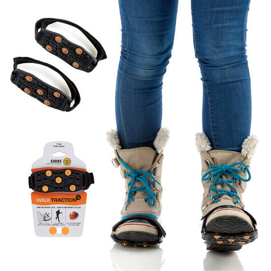 Elementi antiscivolo leggeri camminando su neve o ghiaccio - Walk Traction 1/2