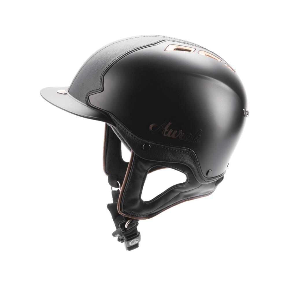 Aurak - Casque D'Équitation Polaris - Petite Visière - Sans Cristal - Bombe D'Équitation - Jaune|noir - Decathlon