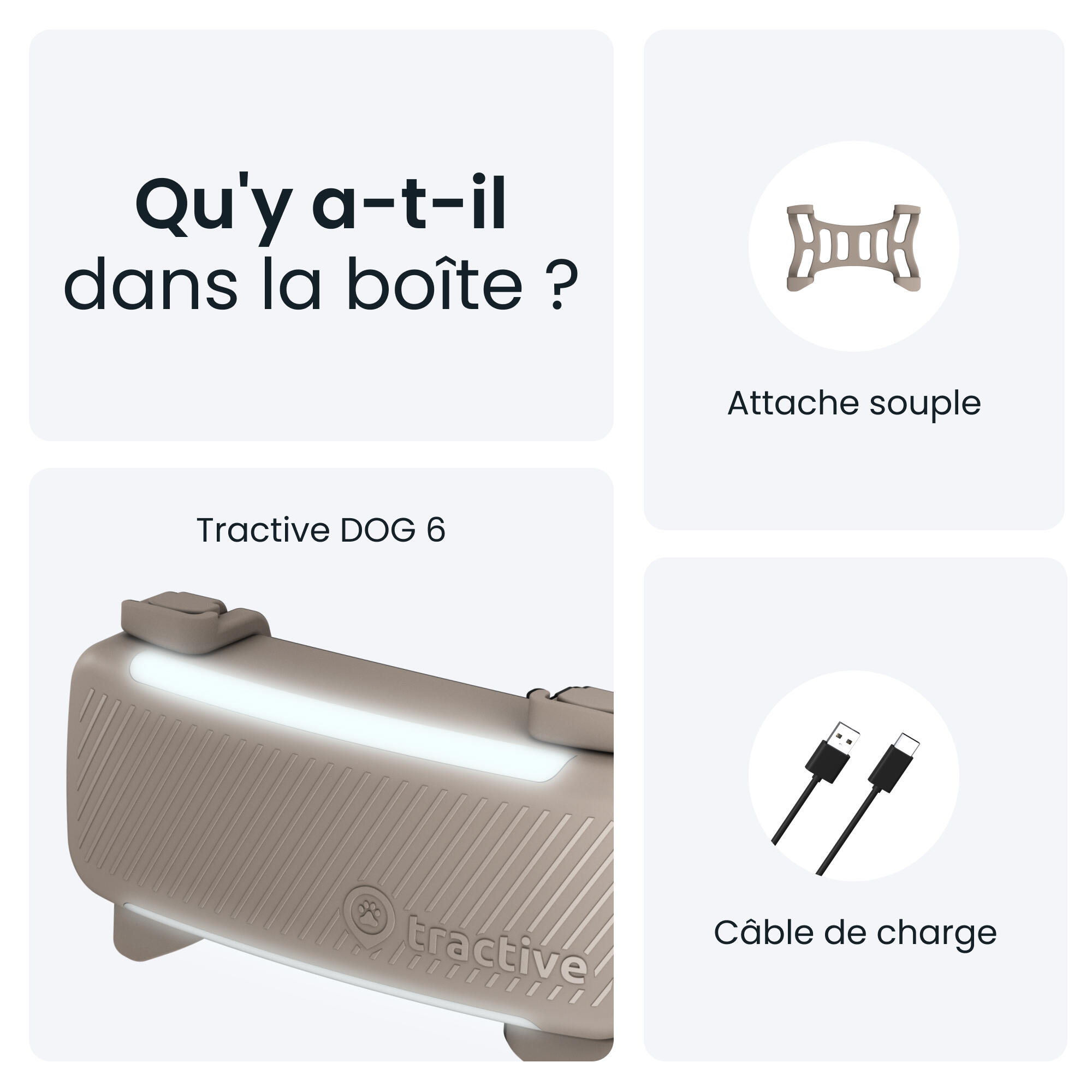 TRACTIVE DOG 6 BROWN- GPS Perro + seguimiento actividad café 7/7