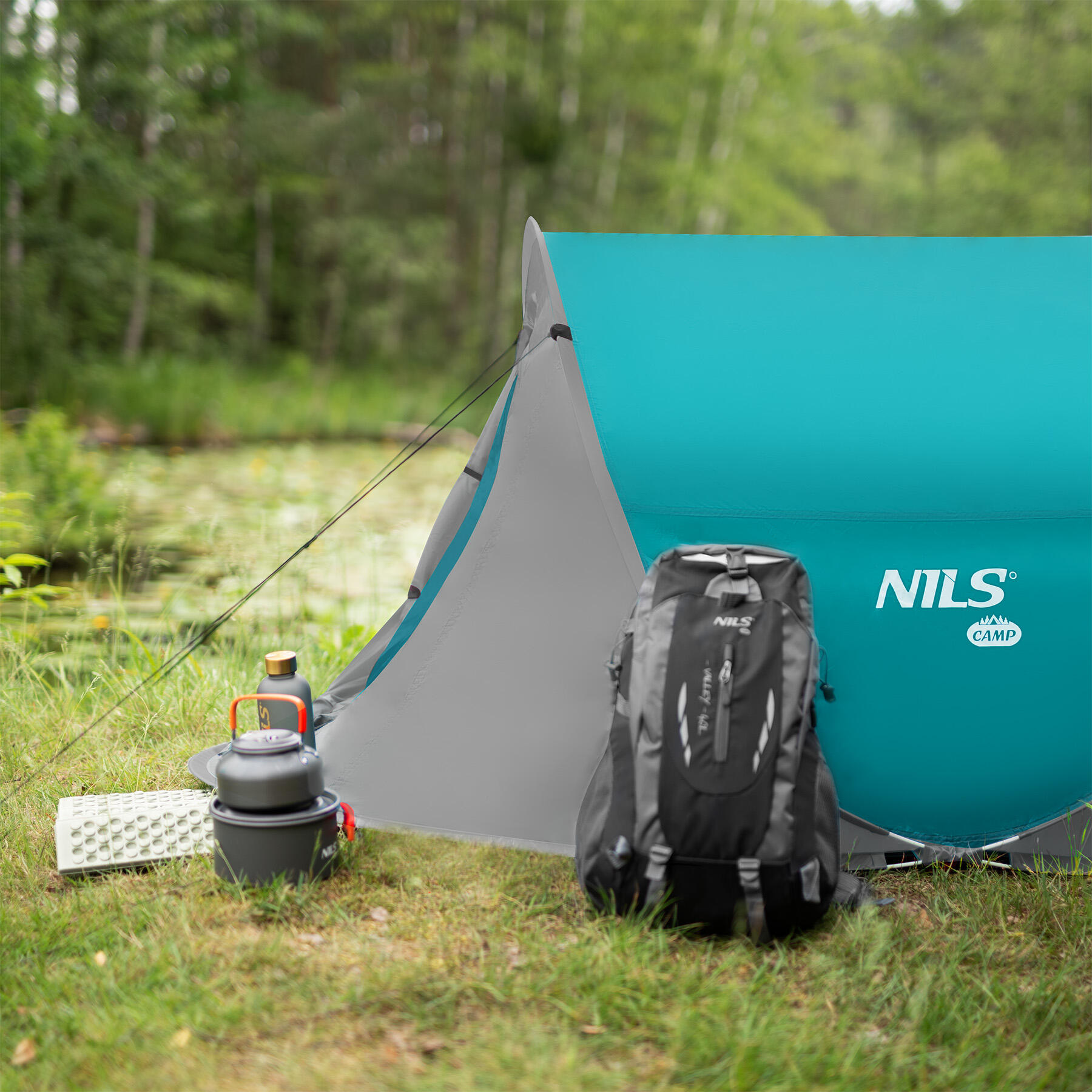 Namiot kempingowy samorozkładający 2- osobowy Nils Camp NC3743 6/7