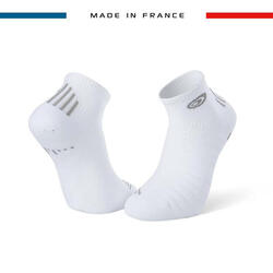 Socquettes RUN ELITE blanc-gris