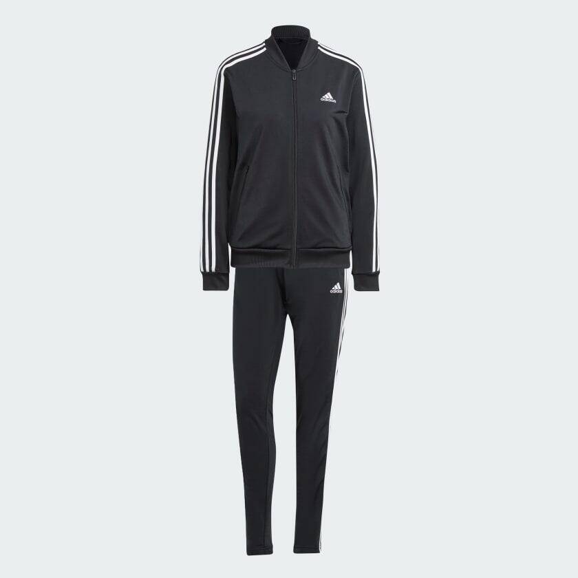 Adidas W 3S TR TS Women Training Track Suit Black -  1