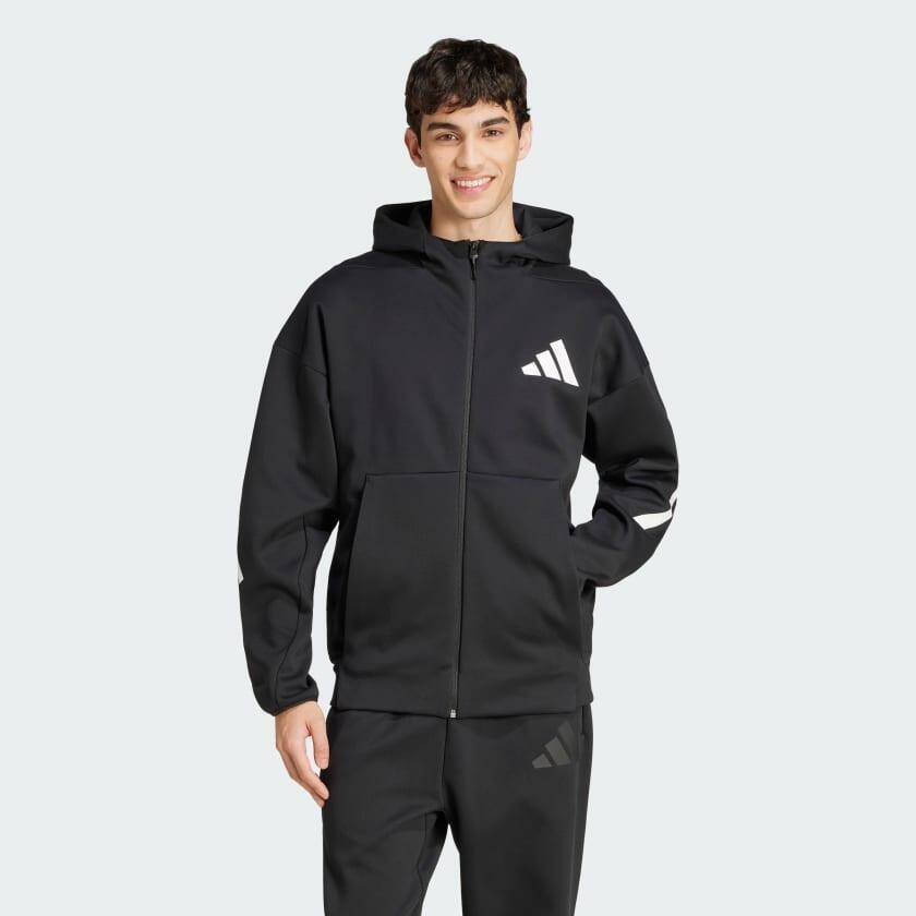 Adidas M Z.N.E. FZ Men Sports Track Top Black -  3