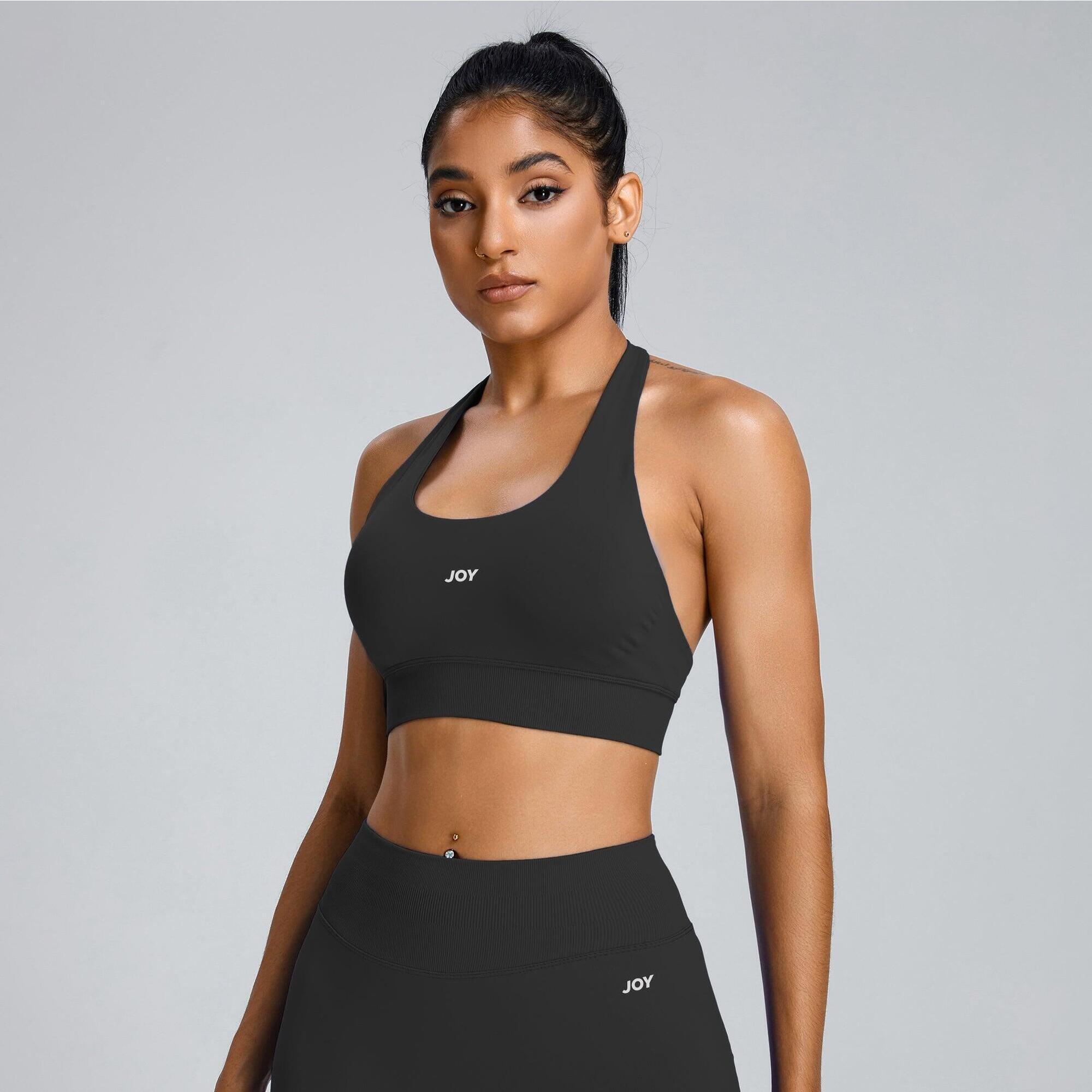 Joy Studio - Brassière Low Sculpt Scrunch - Noir - Brassière - Noir - 42 M/l - Decathlon