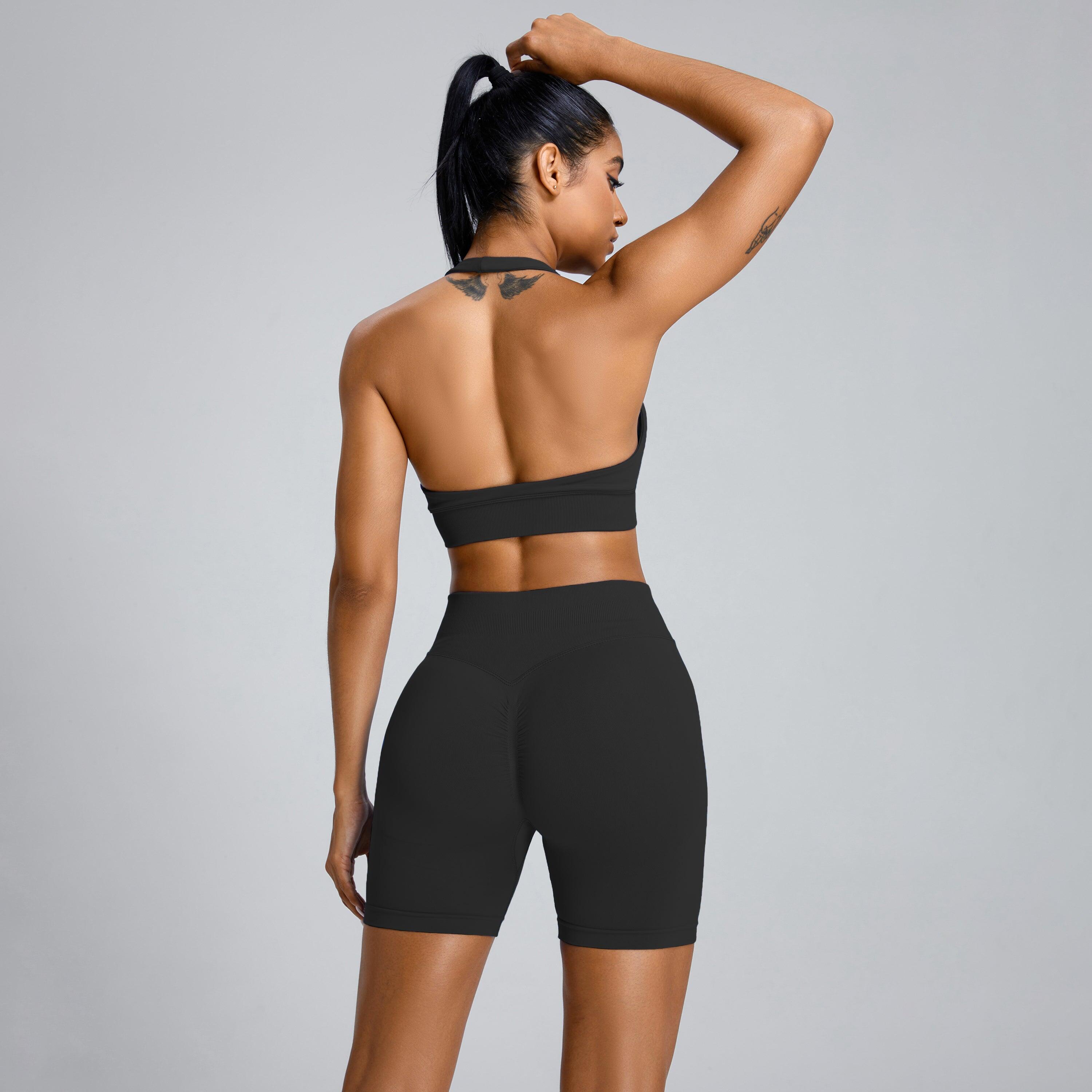 Sportbeha Dames Sculpt Scrunch - Zwart 5/5