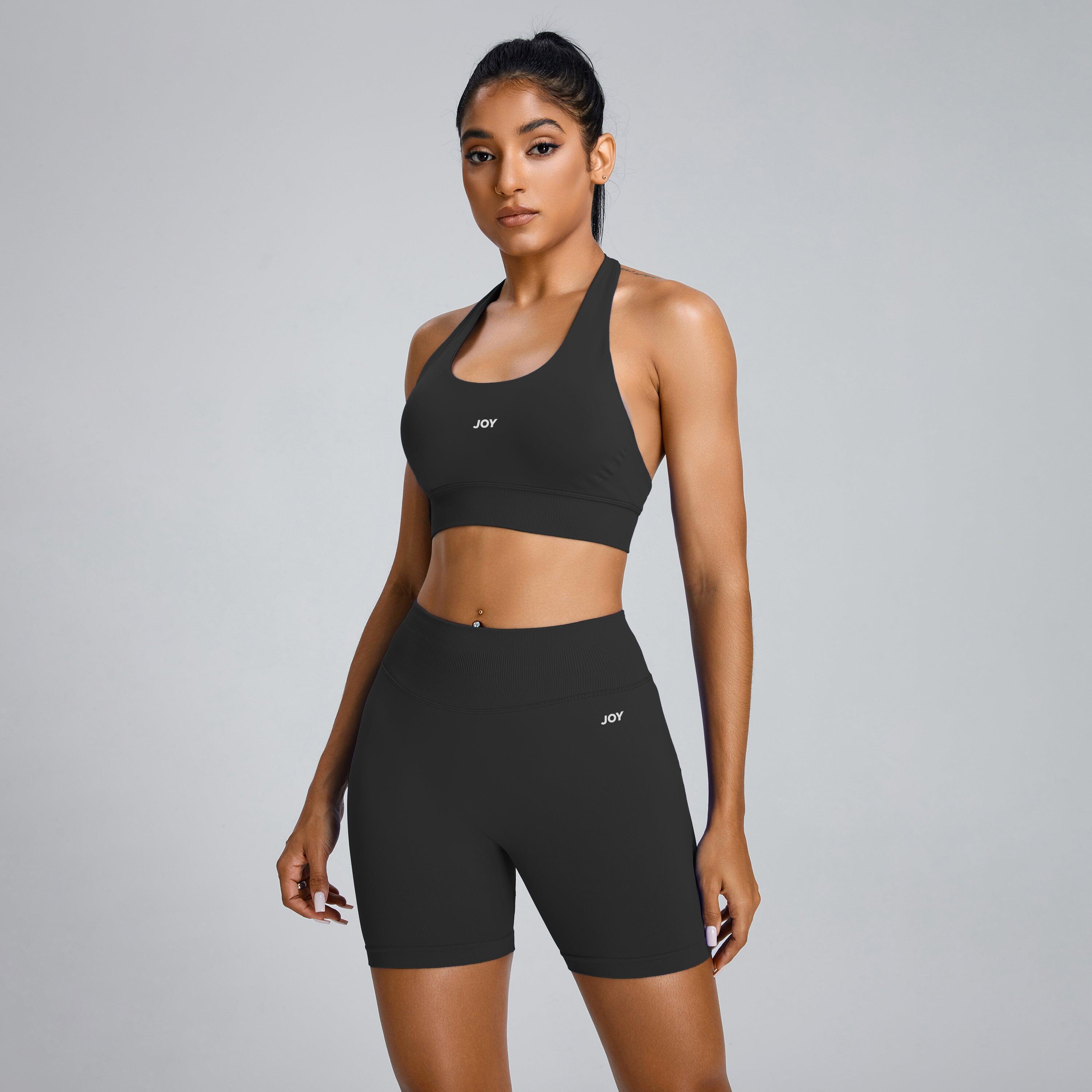 Sportbeha Dames Sculpt Scrunch - Zwart 3/5