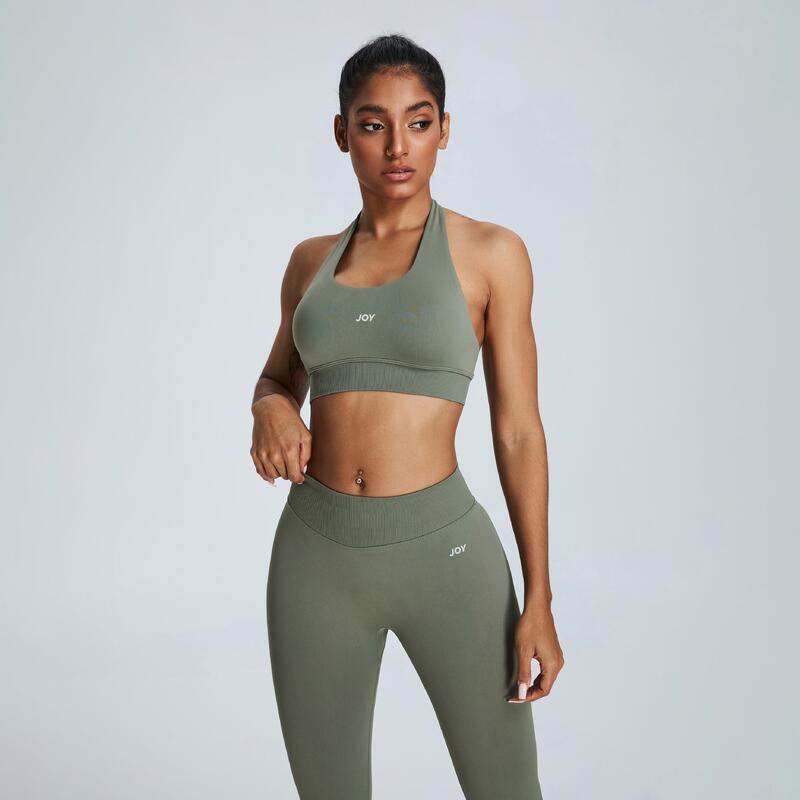 Legging Dames Low Sculpt Scrunch - Grijsgroen