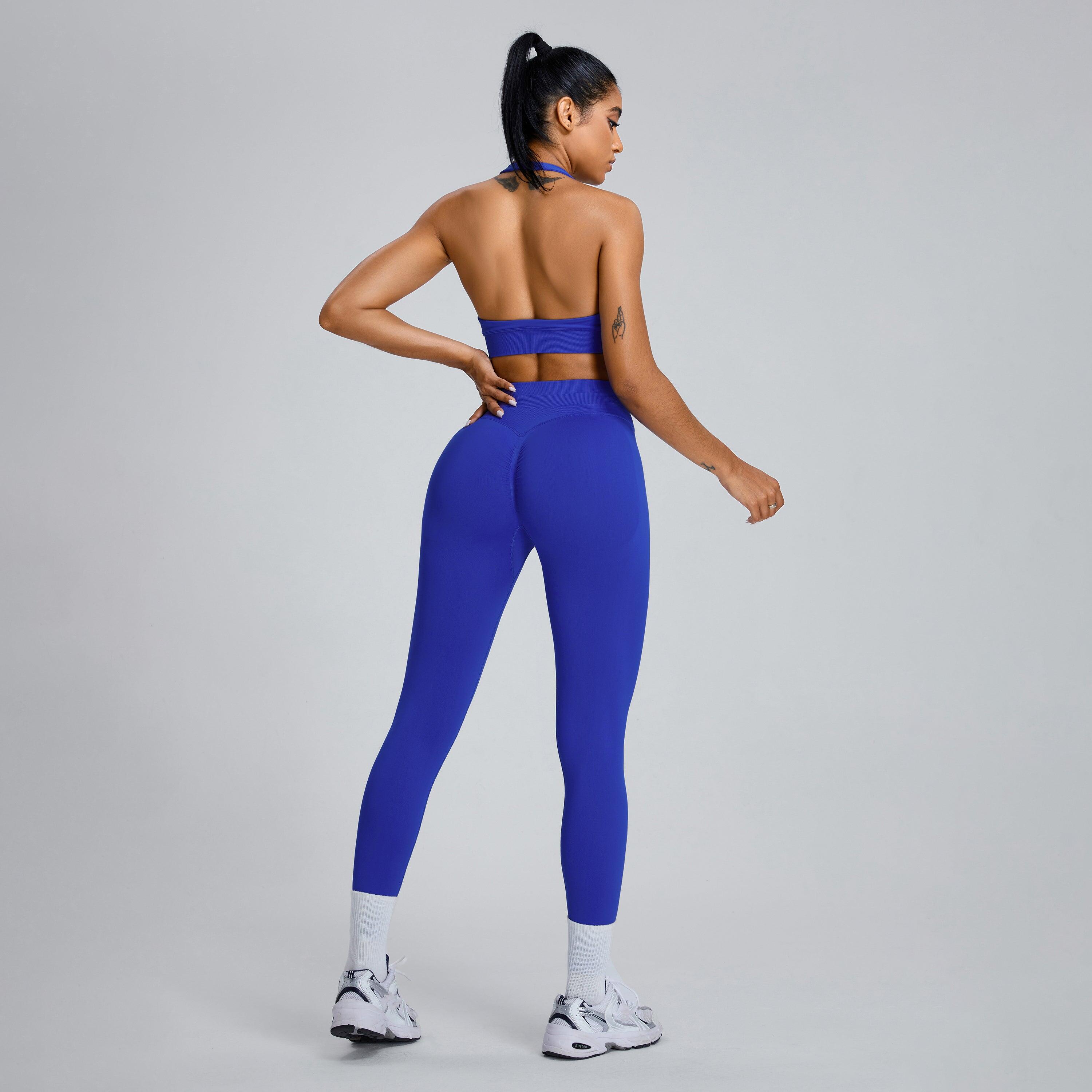 Legging Low Sculpt Scrunch - Bleu 3/4