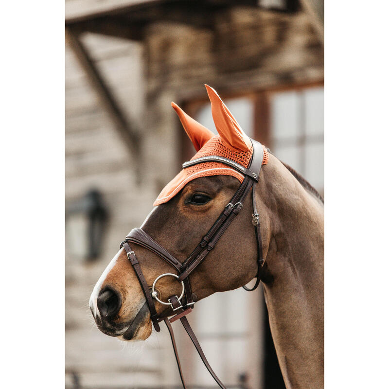 Bonnet anti-mouches réfléchissant Horze pour cheval