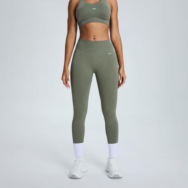 Legging Dames Low Sculpt Scrunch - Grijsgroen