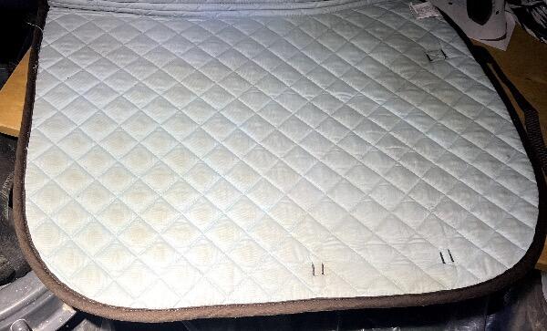 Entre Particuliers - Tapis de selle - brun et bleu 3/4