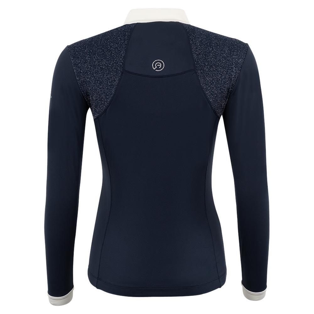 LeMieux Chemise d'équitation pour femme - Haut de compétition à manches longues - Chemises athlétiques et vêtements d'équitation, blanc, 36