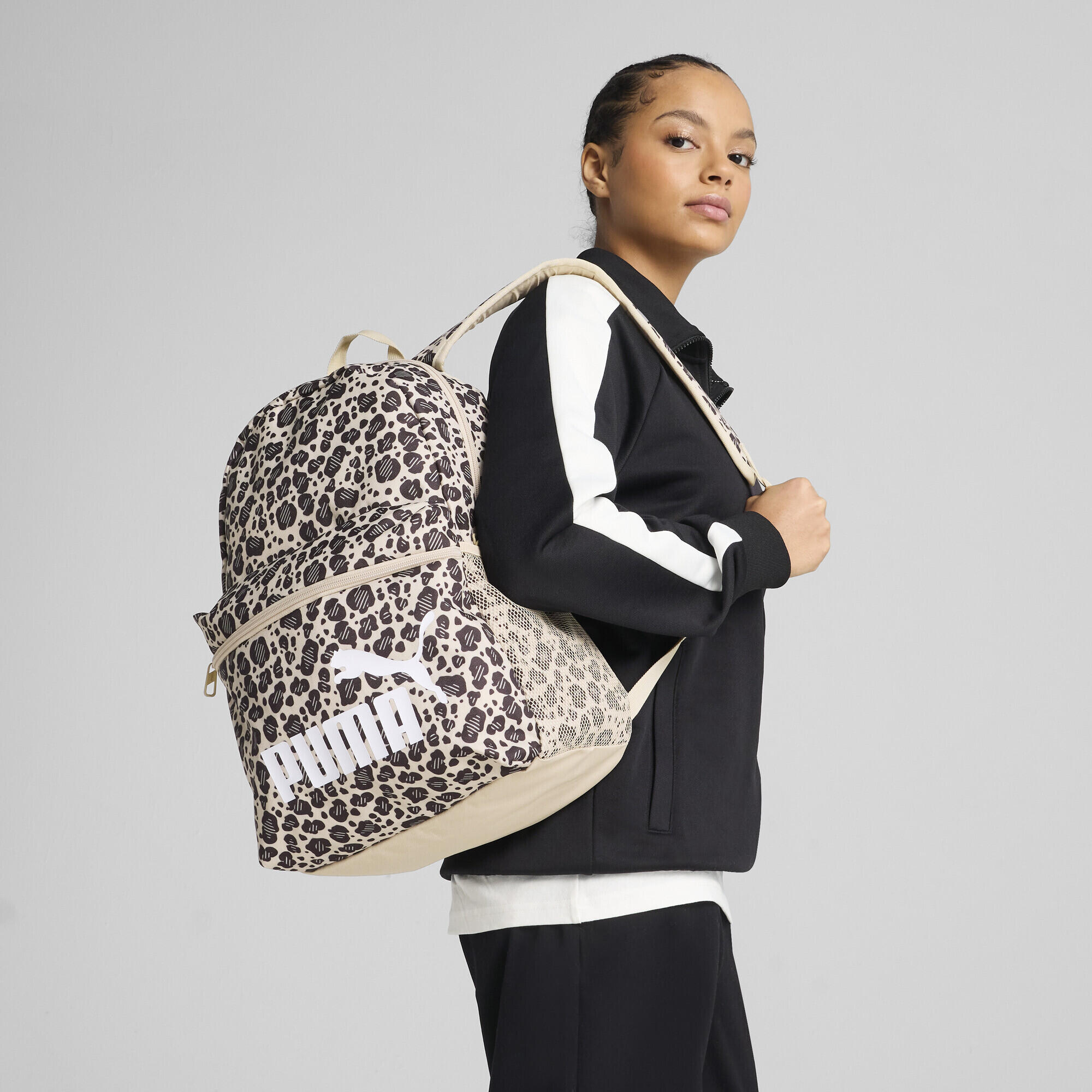 Mochila adulto design estampado Phase PUMA Toasted Almond Animal Aop Beige 3/5
