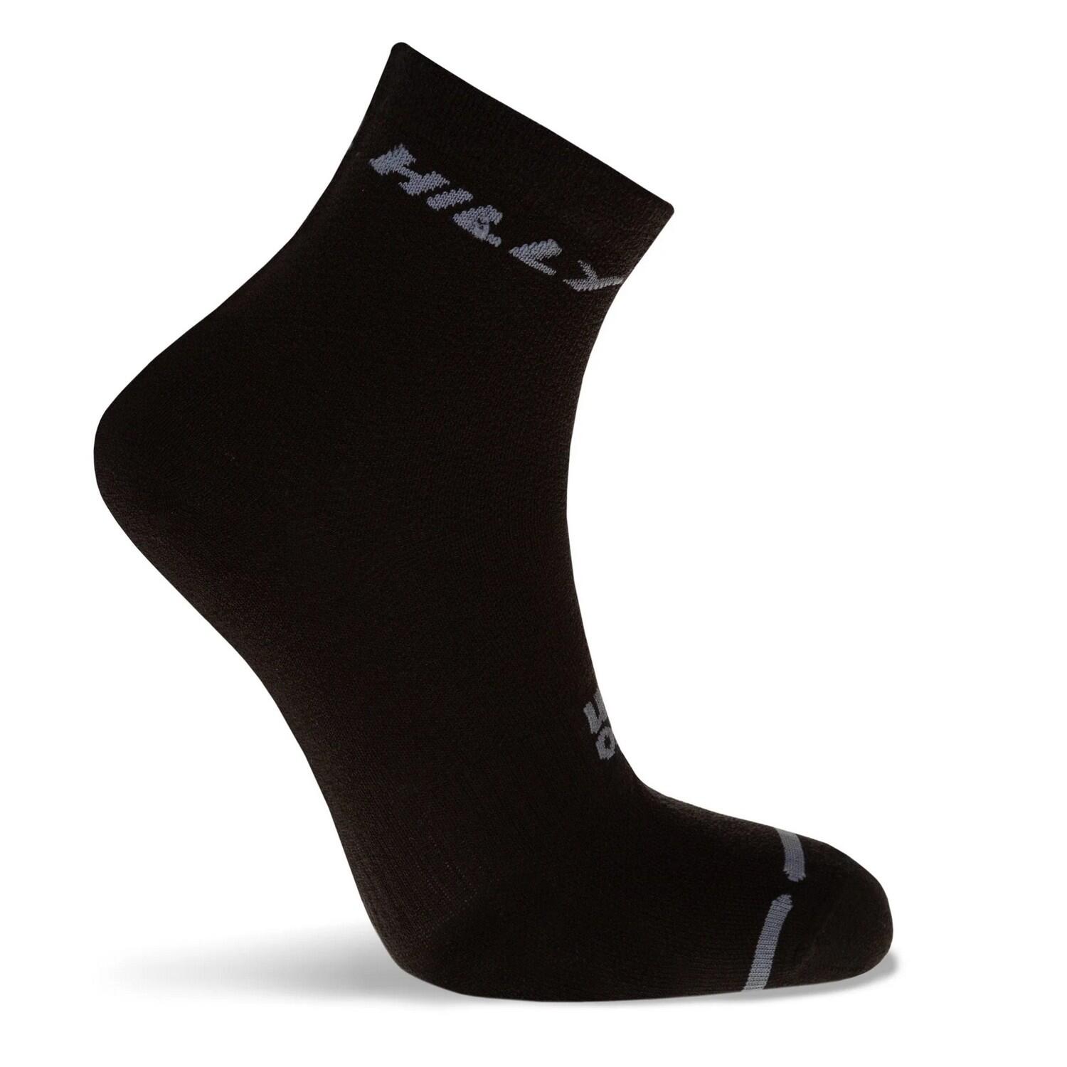 Mens Active Ankle Socks (Black/Grey) 3/4