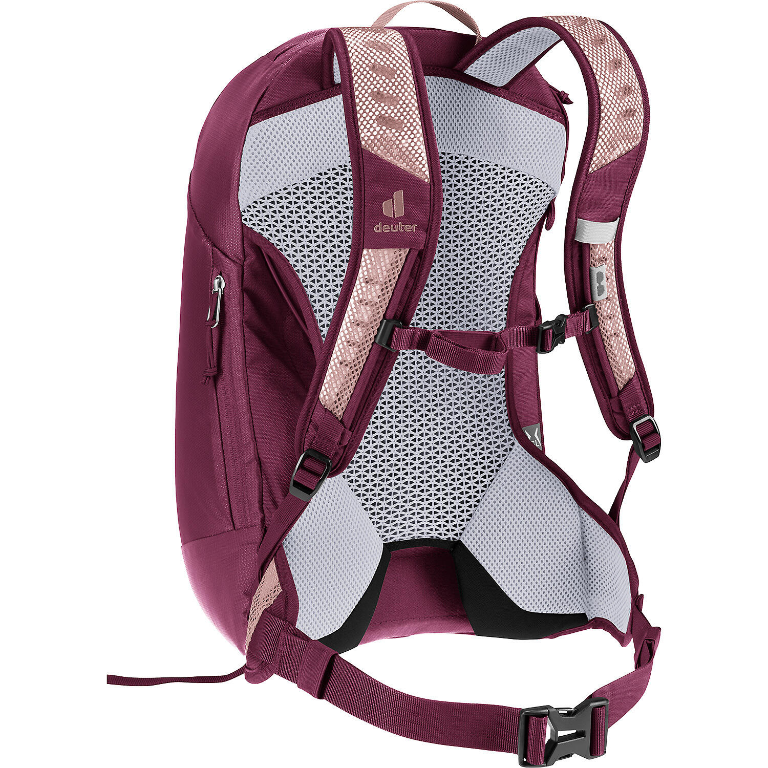 Sac à dos femme Deuter AC Lite 15 SL 15 L Ashrose Cassis ventilé léger recyclé 2/7