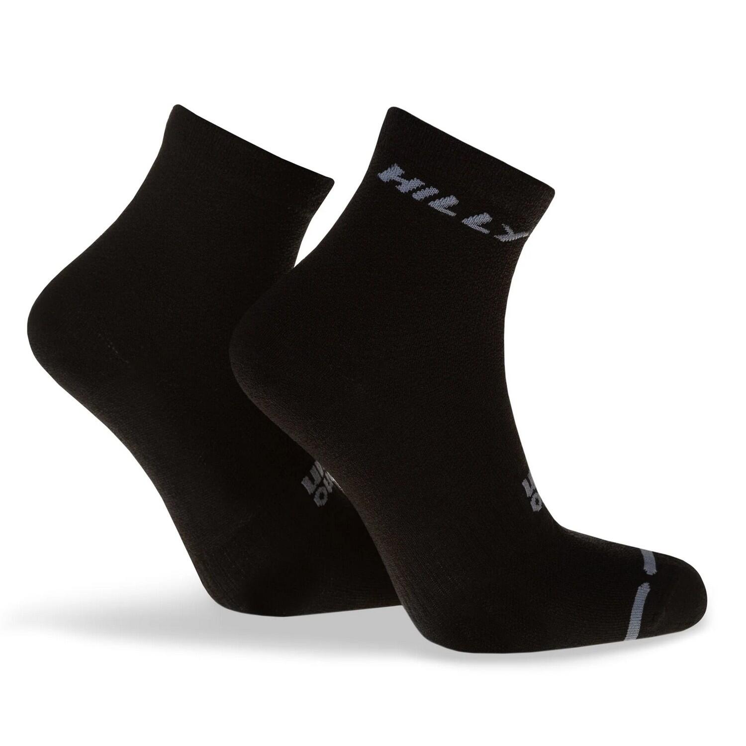 Mens Active Ankle Socks (Black/Grey) 2/4