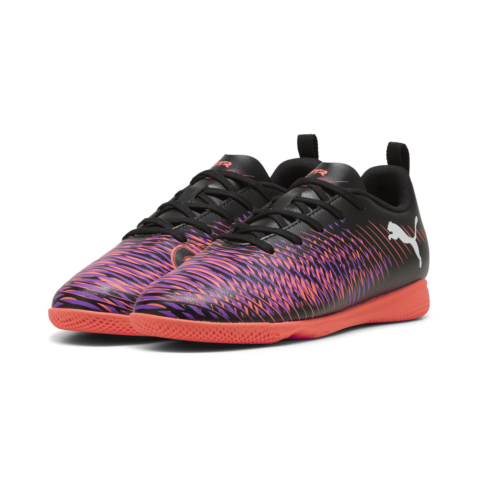FUTURE 8 PLAY IT zaalvoetbalschoenen voor jongeren PUMA Black White Glowing Red 2/7