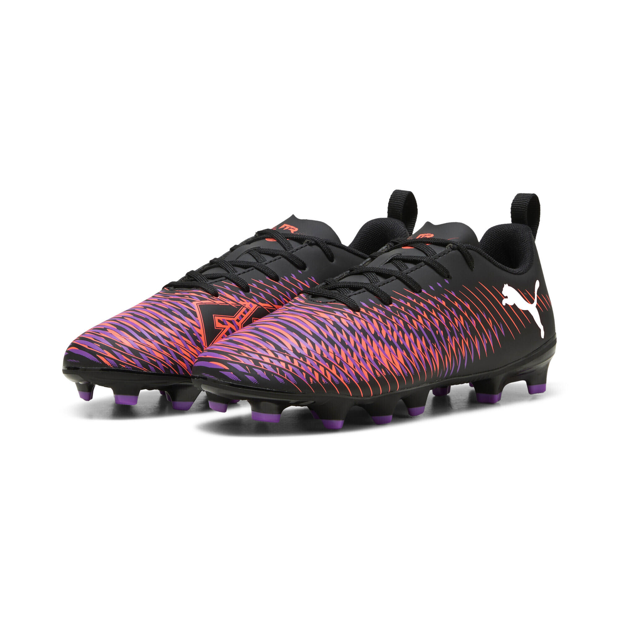 Chuteiras de Futebol Puma Future 8 Play FG/AG Junior Preto e Roxo