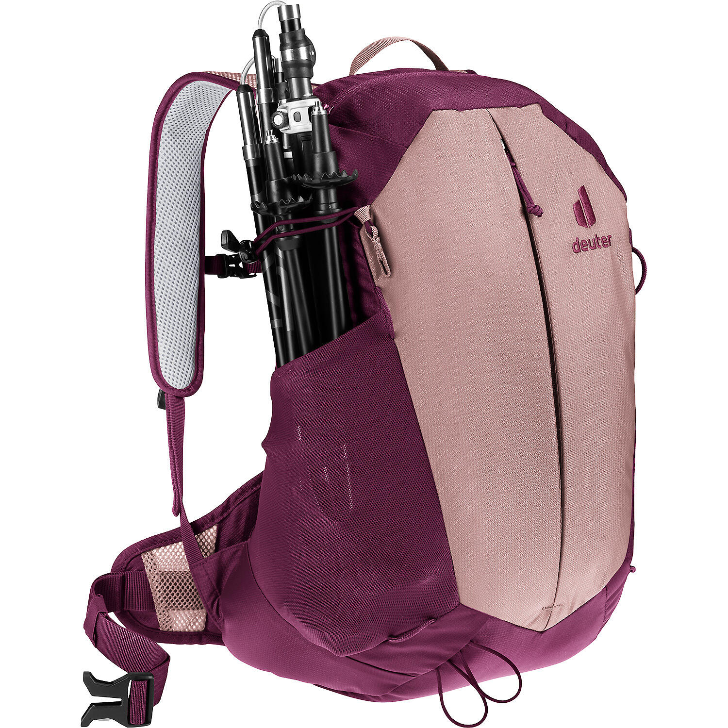 Sac à dos femme Deuter AC Lite 15 SL 15 L Ashrose Cassis ventilé léger recyclé 3/7