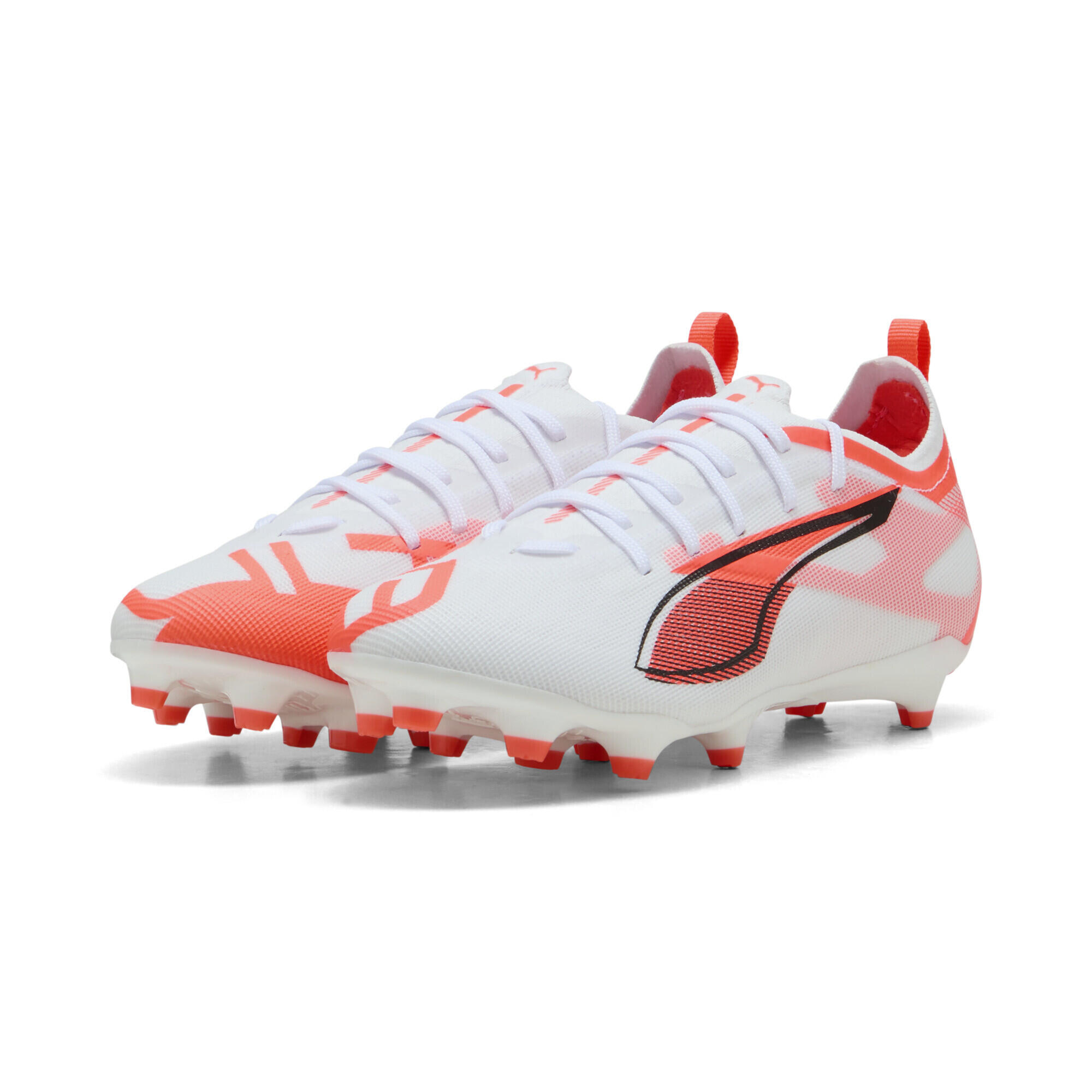 Puma - Chaussures De Football Ultra 5 Pro Fg/ag Enfant Et Adolescent Puma - Chaussures De Football - Blanc|noir|rouge - Decathlon