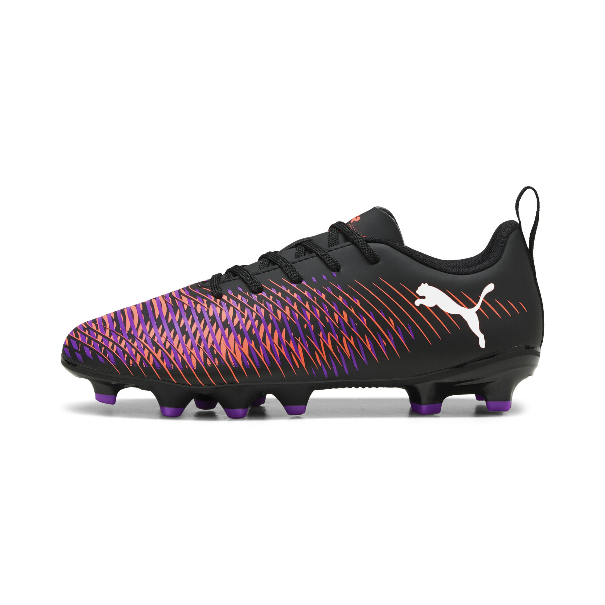 FUTURE 8 PLAY FG/AG voetbalschoenen voor jongeren PUMA Black White Glowing Red 5/7