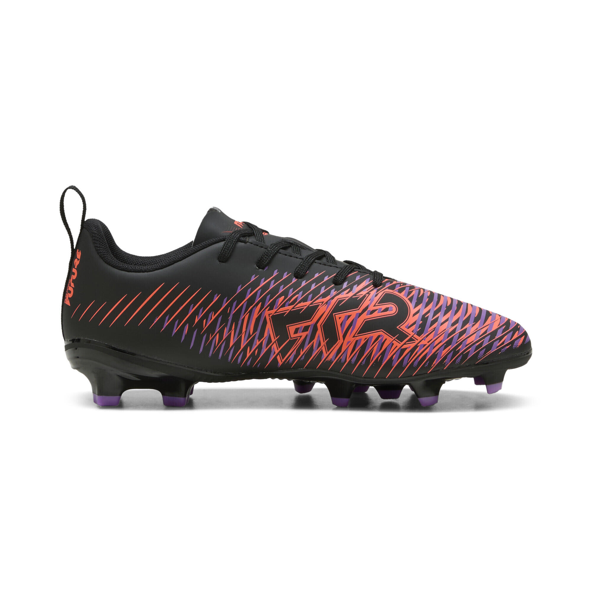 FUTURE 8 PLAY FG/AG voetbalschoenen voor jongeren PUMA Black White Glowing Red 7/7