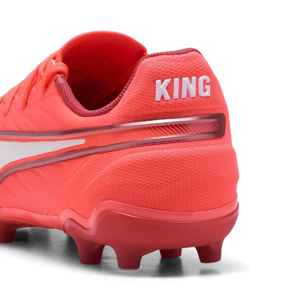 Młodzieżowe buty piłkarskie KING Match FG/AG PUMA Glowing Red White Fire