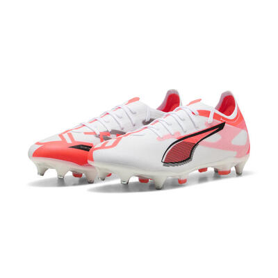Botas de fútbol ULTRA 5 MATCH MxSG PUMA White Black Glowing Red