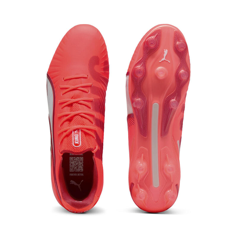Chaussures de football KING ULTIMATE FG/AG Unisexe PUMA Glowing Red White Fire