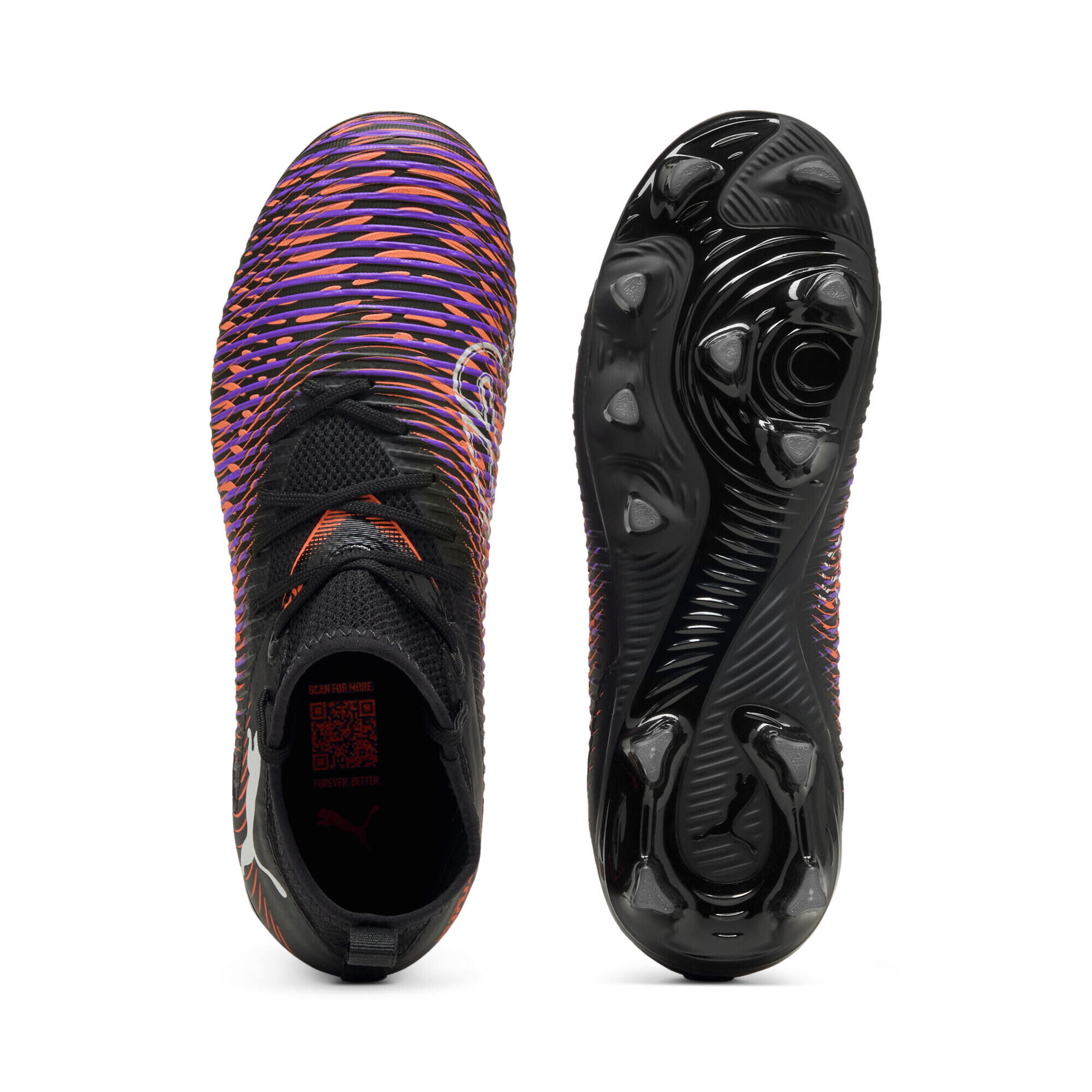 FUTURE 8 MATCH FG/AG voetbalschoenen voor jongeren PUMA Black White Glowing Red 6/7