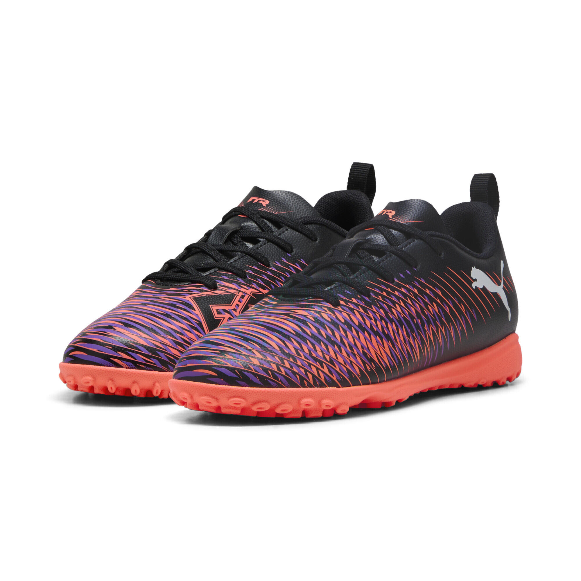 PUMA FUTURE 8 PLAY TT voetbalschoenen voor jongeren PUMA Black White Glowing Red