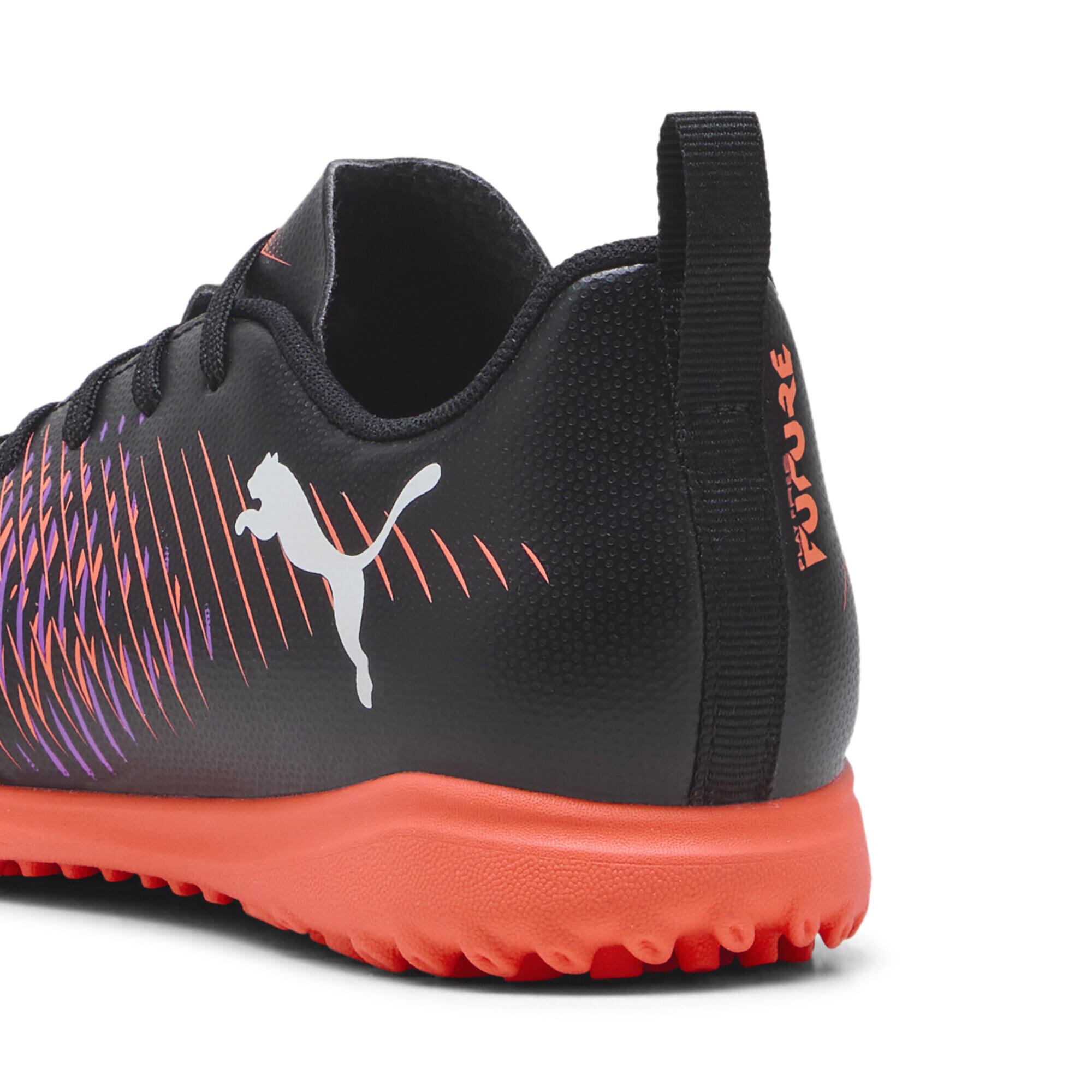 FUTURE 8 PLAY TT voetbalschoenen voor jongeren PUMA Black White Glowing Red 4/7