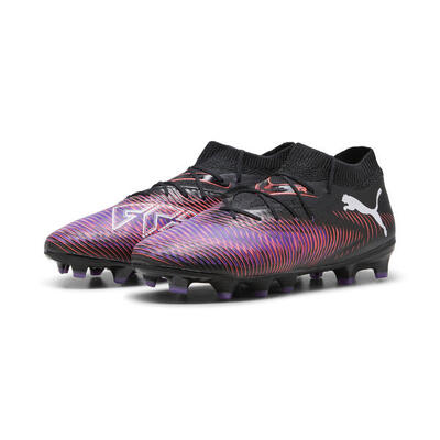 Botas de fútbol FUTURE 8 PRO FG/AG Niños PUMA Black Cool Light Gray Fluo Green