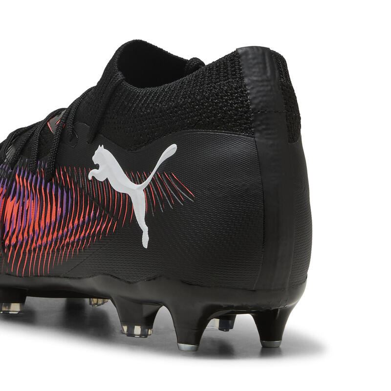 Ghete cu crampoane fotbal adulți Future 8 Match, Negru PUMA