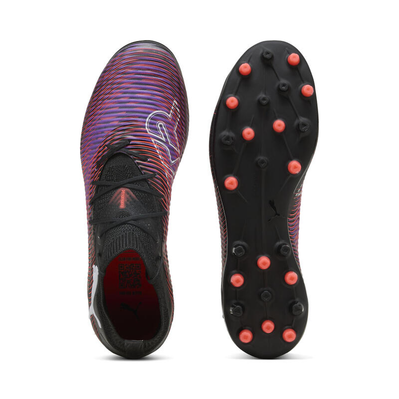 Chaussures de football FUTURE 8 PRO MG Unisexe PUMA Black White Glowing Red