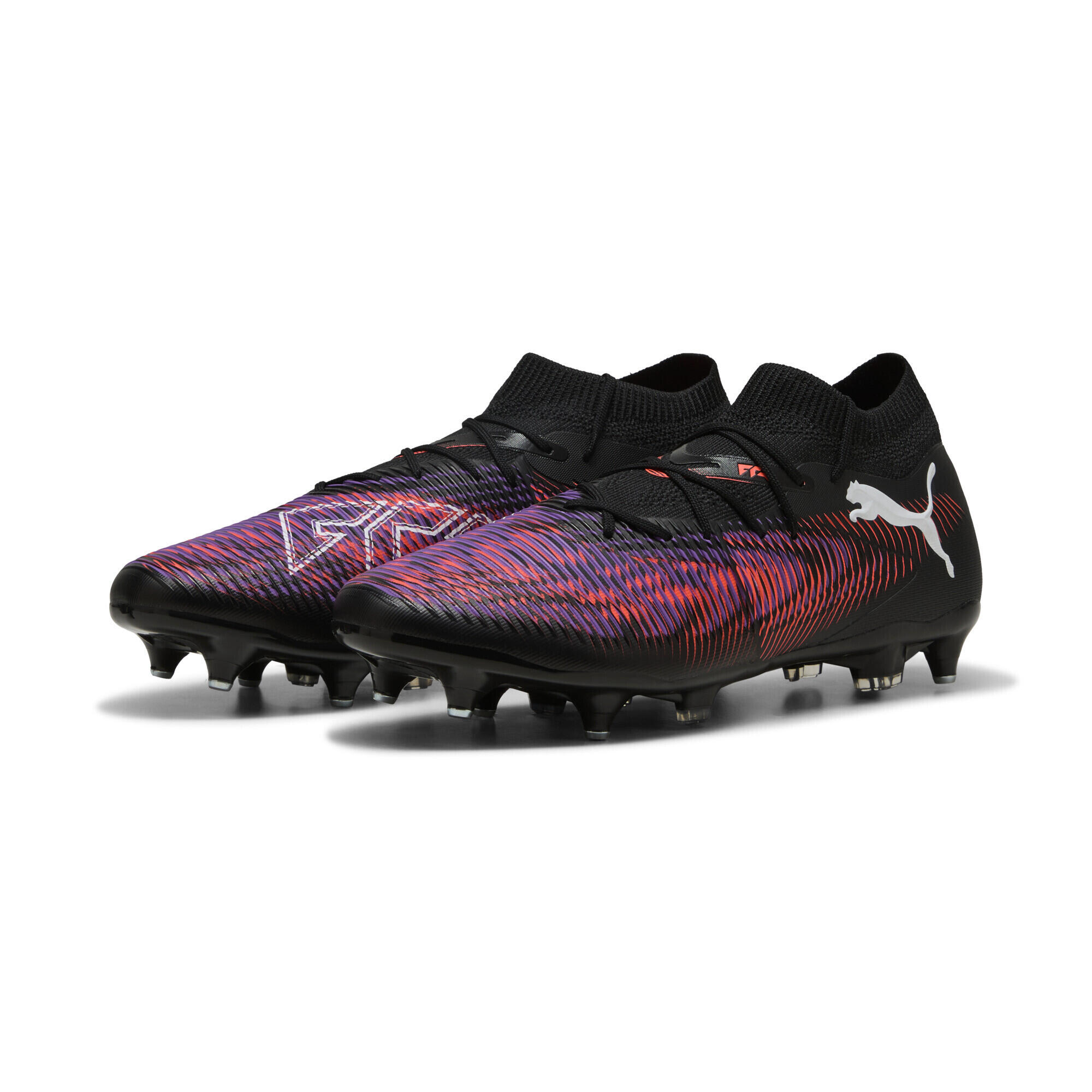 FUTURE 8 MATCH MxSG voetbalschoenen PUMA Black White Glowing Red 2/7