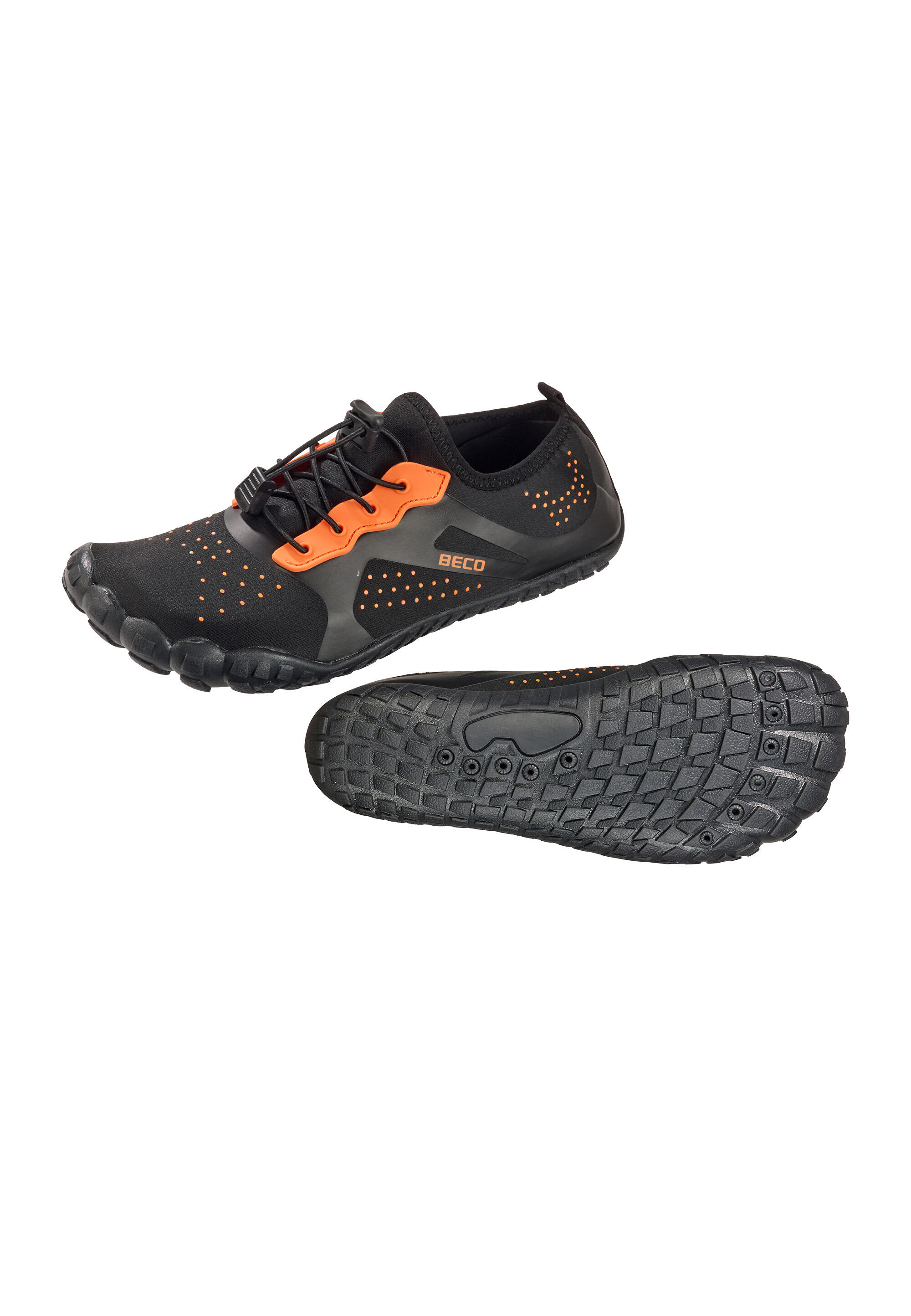 Beco Aquaventure Water Shoes | Black/orange 4/5