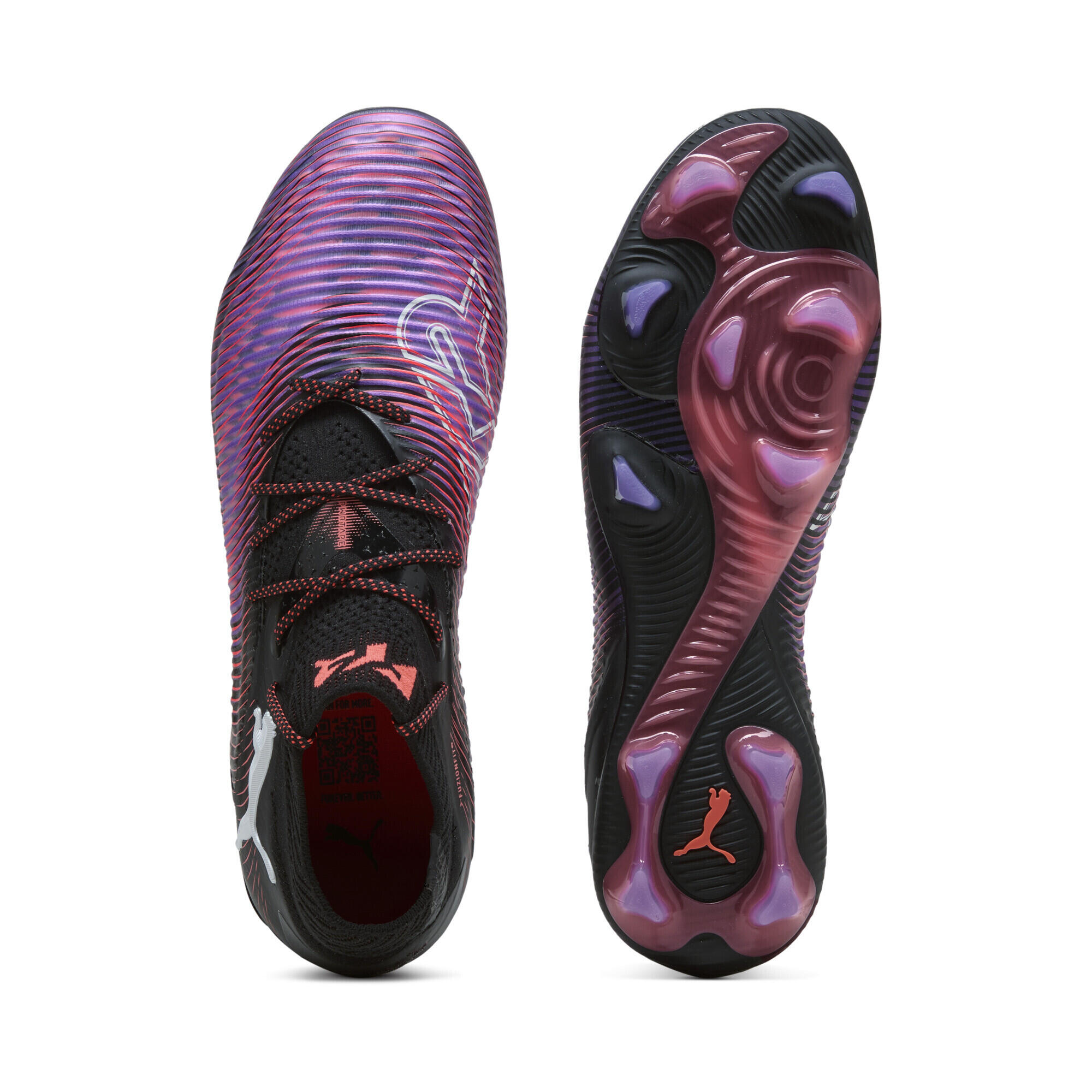 FUTURE 8 ULTIMATE FG Fußballschuhe Erwachsene PUMA Black White Glowing Red 4/7