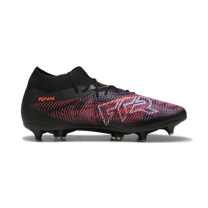Ghete cu crampoane fotbal adulți Future 8 Match, Negru PUMA