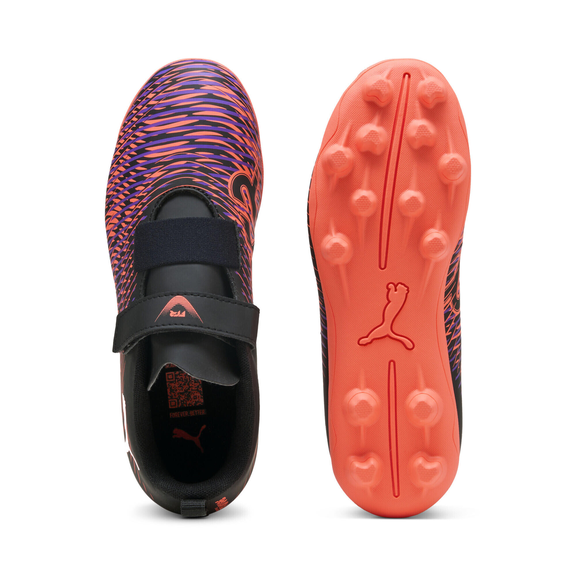 Scarpe da calcio FUTURE 8 PLAY V FG/AG RB per ragazzi PUMA 4/7