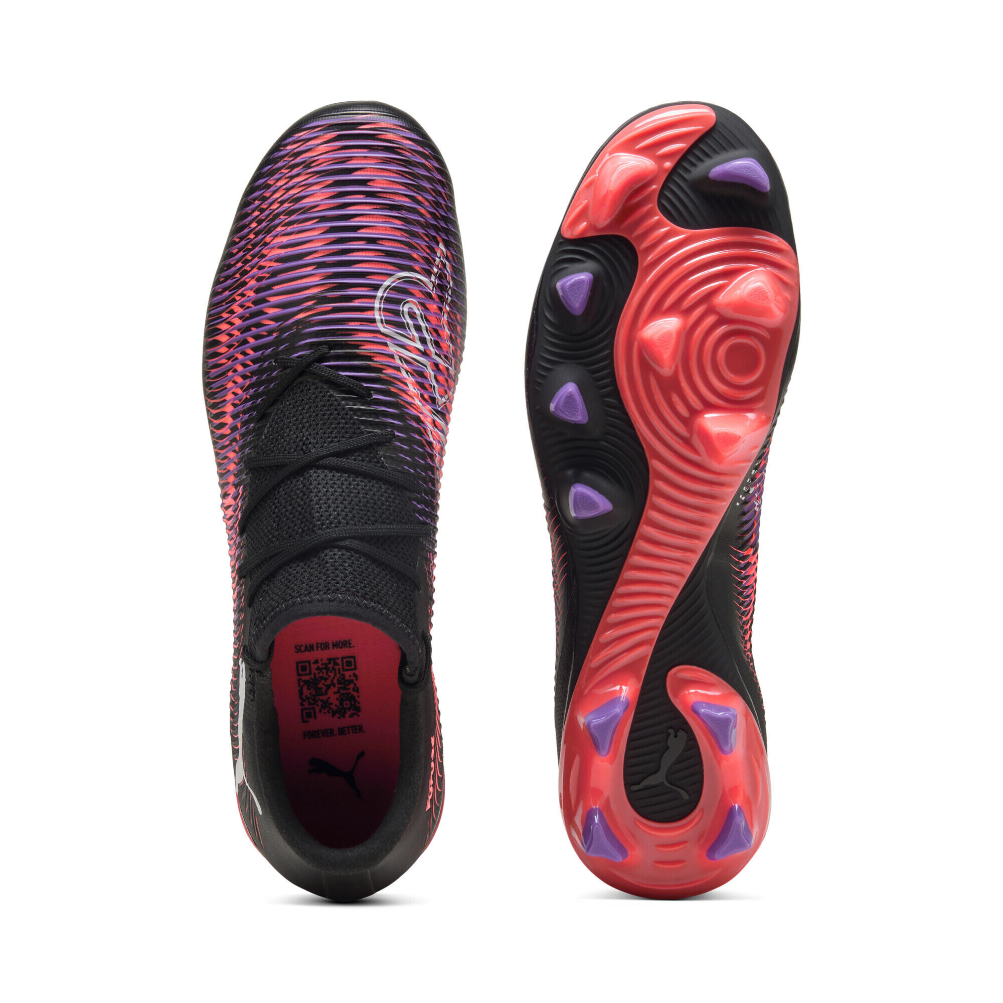 FUTURE 8 MATCH FG/AG lage voetbalschoenen PUMA Black White Glowing Red 6/7