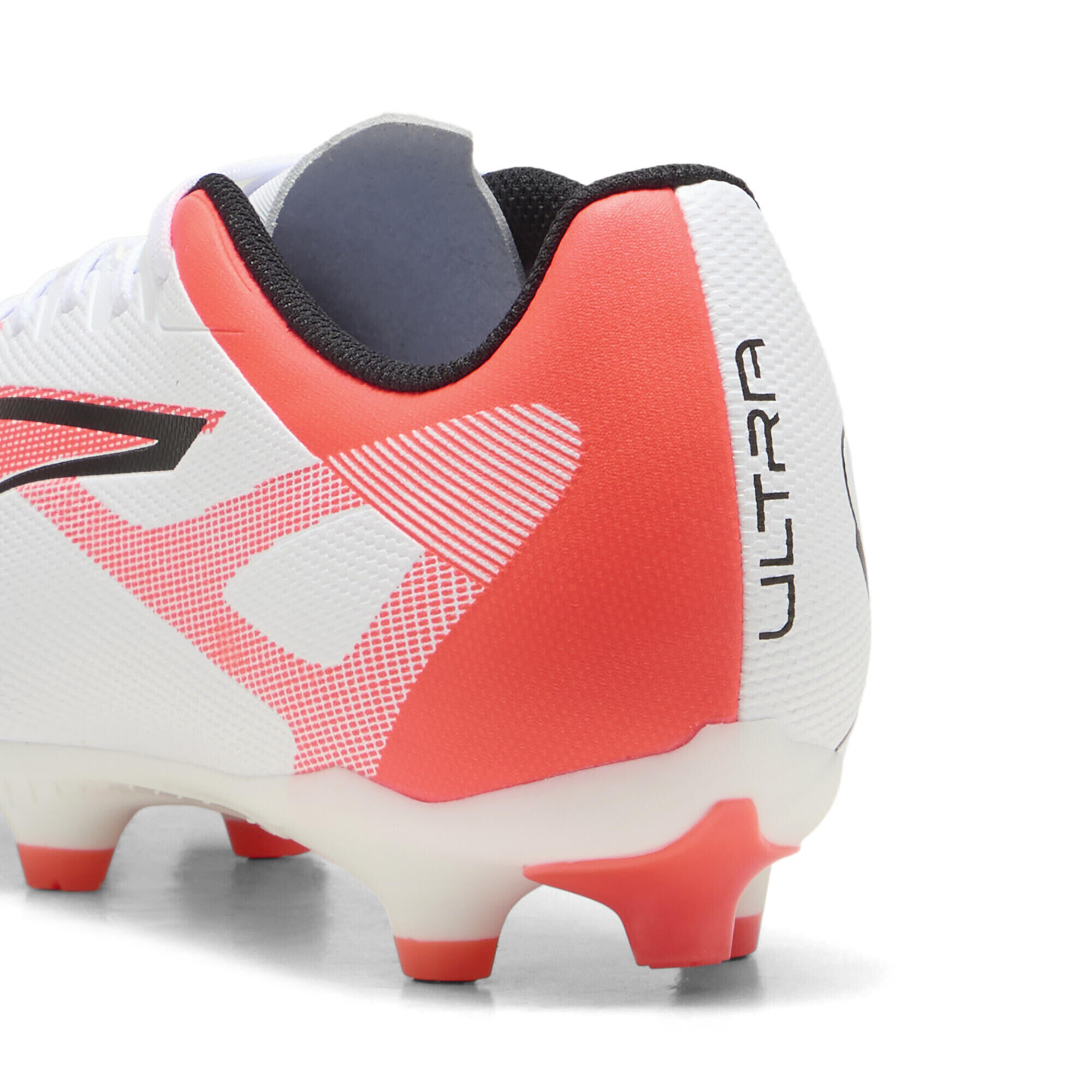 ULTRA 5 PLAY FG/AG Fußballschuhe Erwachsene PUMA White Black Glowing Red 4/7