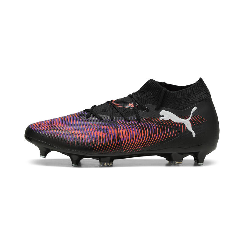 Ghete cu crampoane fotbal adulți Future 8 Match, Negru PUMA